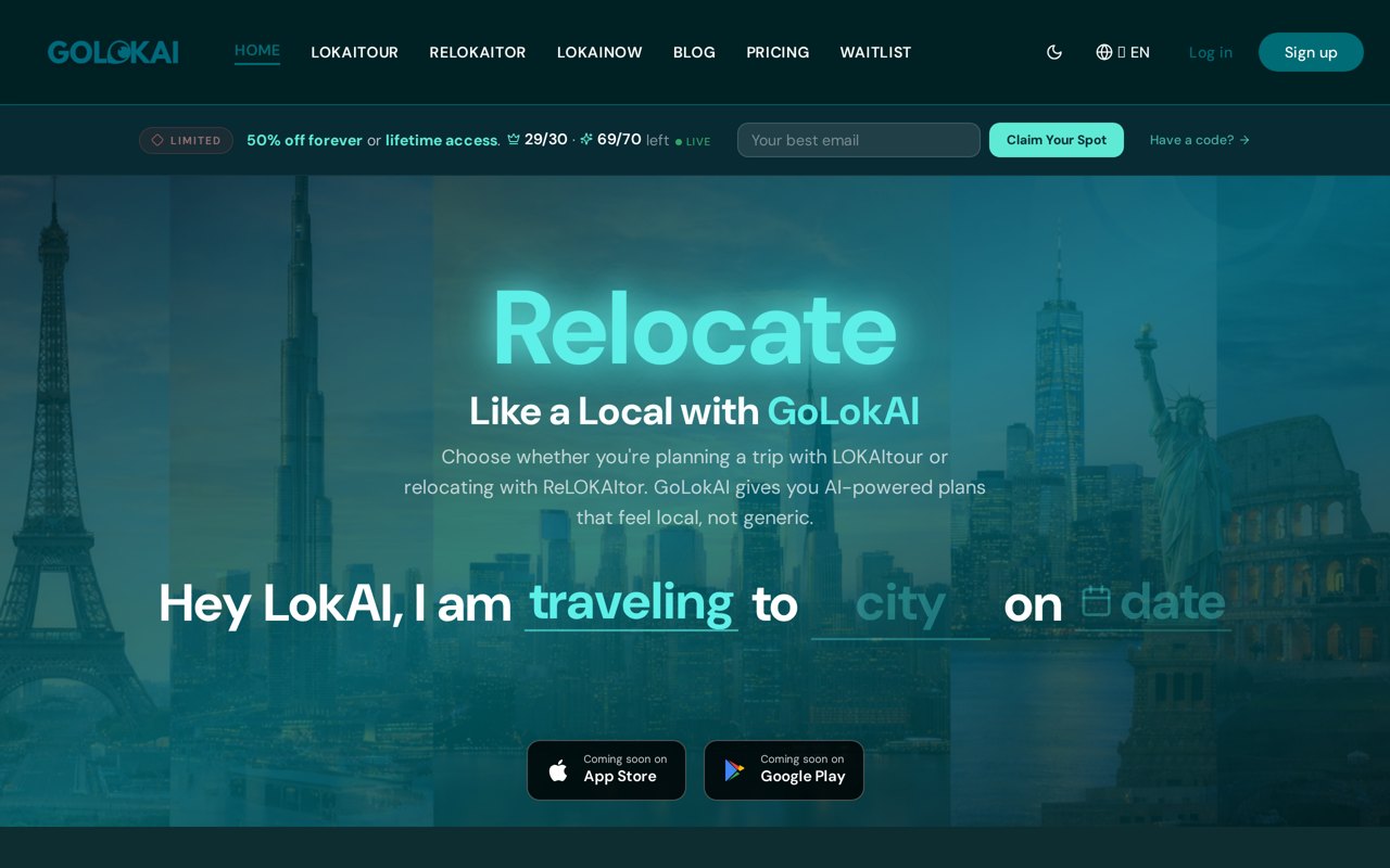Golokai website built by 19AI